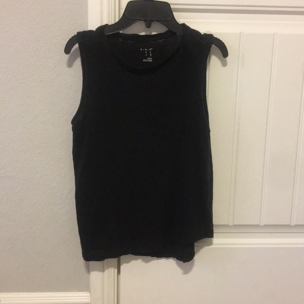 Black tank top